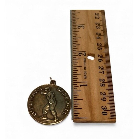 1950's original Little League Baseball Medal Medallion 1” - Picture 3 of 3